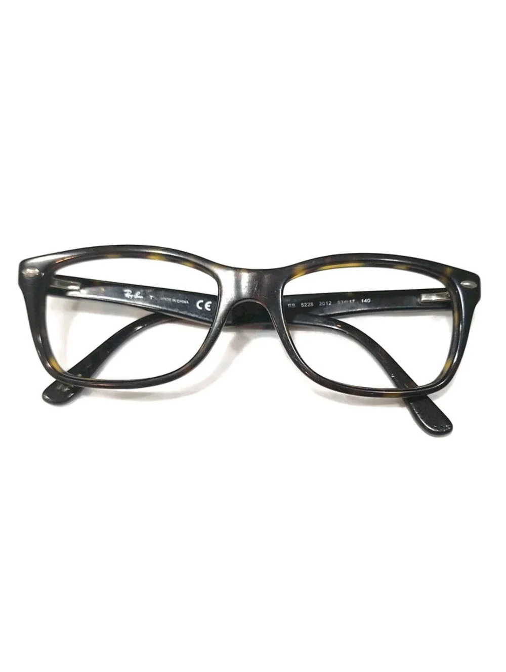 Ray Ban RB5228 2012 Tortoise Brown Oval Eyeglasses 53-17 140